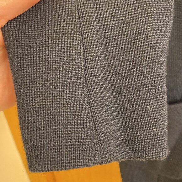 Rag and Bone Bromley Merino Wool Blazer Women’s Medium Navy Blue Knit Jacket - Picture 4 of 11